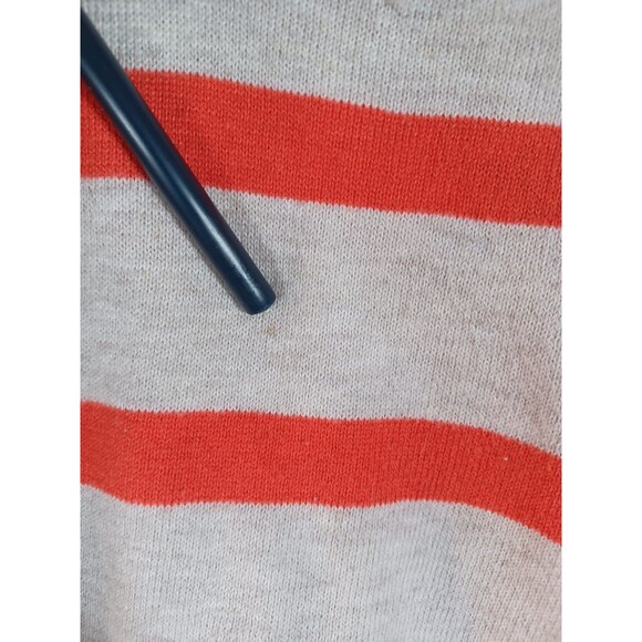 Aeropostale Y2K Knit Sweater Medium Deep V Striped Colorful Logo Preppy Twee - Picture 9 of 9